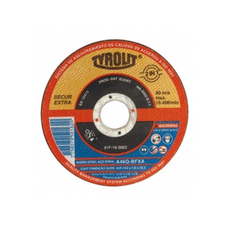 DISCO DE CORTE  PLANO - ULTRAFINO 178X1.6X22.2 TYROLIT