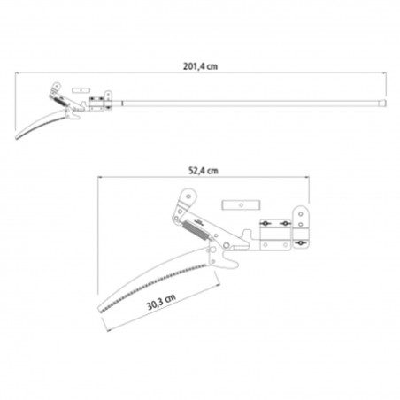 SERRUCHO PODA ALTURA EXTENSIBLE 3 MTS TRAMONTINA