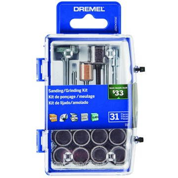 KIT ACCESORIOS 727 - 02 - P/LIJAR- ESMERILAR 31 PZAS - DREMEL