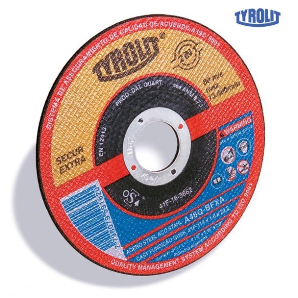 Tyrolit Disco de corte 2 en 1 para acero y acero inoxidable - Disco de  amoladora angular 25 x 115 mm x 2,5 x 22,23 - discos de corte de metal para