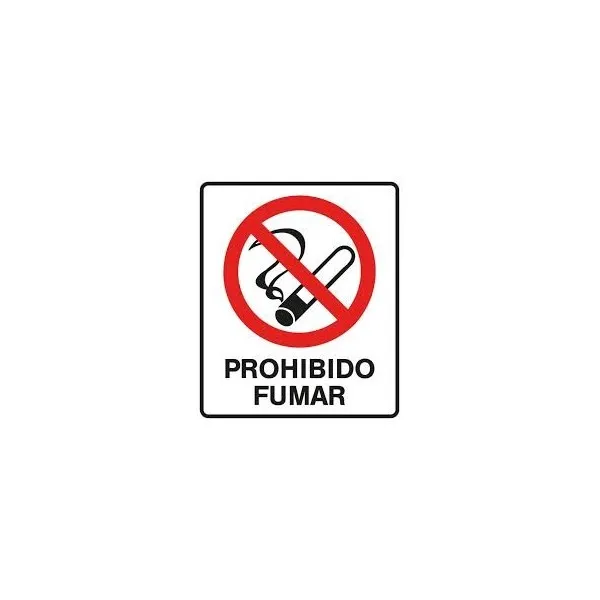 Cartel de prohibido fumar