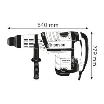 ROTOMARTILLO GBH 8-45 DV - SDS-MAX 1500W - 12.5 J - 8.9 KG BOSCH