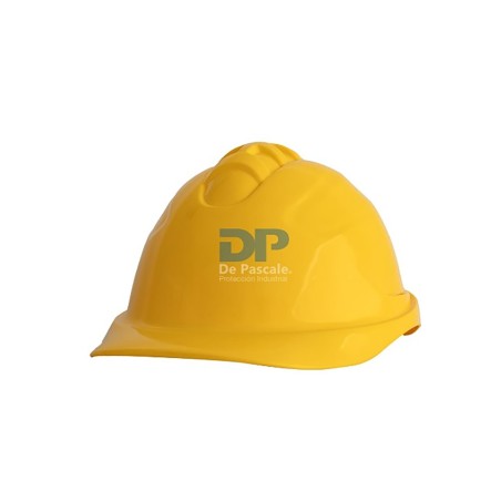 CASCO DE SEGURIDAD AMARILLO + ARNES CREMALLERA DP
