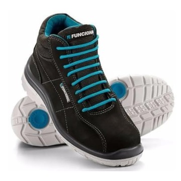 BOTIN CAPRI - NEGRO TALLE 38 - C/PUNT ALUM FUNCIONAL