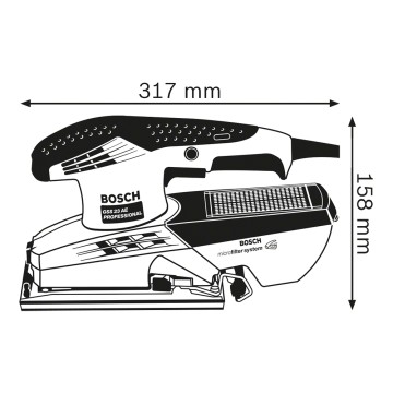 LIJADORA ORBITAL GSS 23 AE 190W  BOSCH