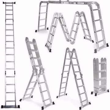 ESCALERA ALUMINIO ARTICULADA 4 TRAMOS - 7 POS. 16 ESC. FMT