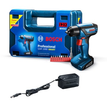 TALADRO ATORNILLADOR - GSR 1000 - A BATERIA- 12 V - LI-ION - BOSCH