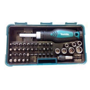 SET DE PUNTAS DE ATORNILLAR + ATORNILLADOR 47 PZS MAKITA