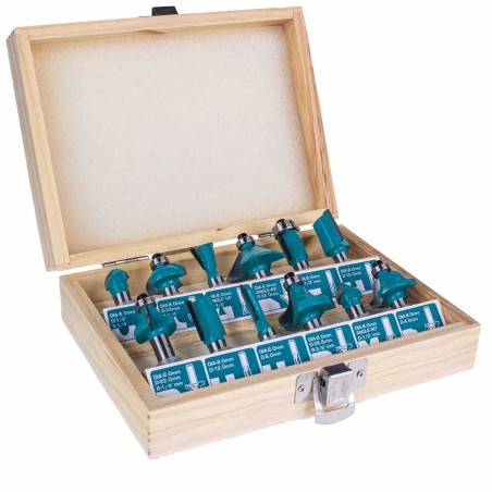 Juego Fresas tipo  Router 12 Piezas. Total