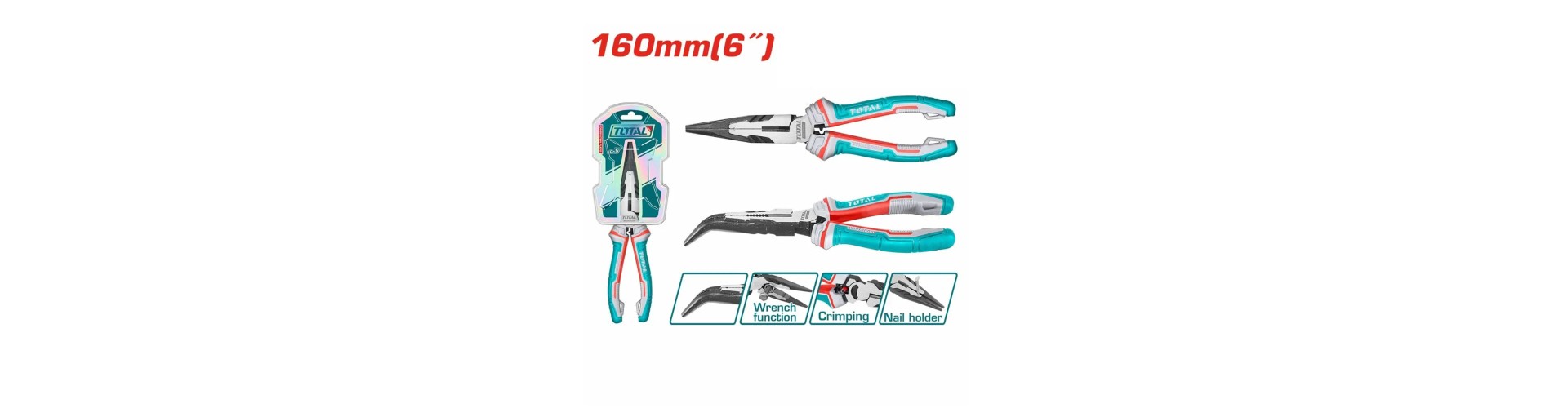 Pinza Punta Curva 6 - 160Mm Total