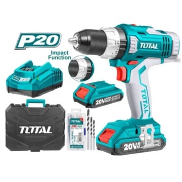 TALADRO ATORNILLADOR C/PERCUTOR TIDLI2003 20V TOTAL