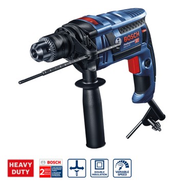 TALADRO CON PERCUTOR GSB 16RE C/MALETIN 13 MM - 750W BOSCH