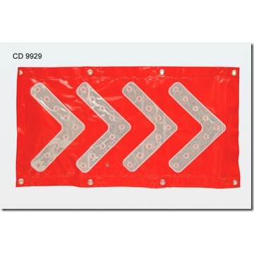 BANDERA PLASTICA CON LUZ 83 X 43 CD