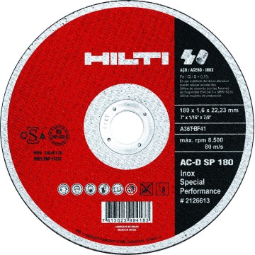 DISCO DE CORTE - AC-D SP - 115 X 1.0 X 22.22 - HILTI