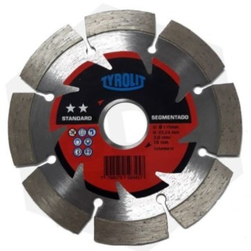 DISCO DIAMANTADO SEGMENTADO 7 X 10 MM TYROLIT