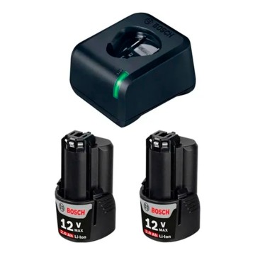 KIT BATERIAS Y CARGADOR - GAL 12V-20 + 2 GBA 12V - BOSCH