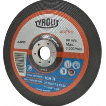 DISCO DE CORTE  CENTRO DEPRIMIDO 230X3.2X22.2 TYROLIT