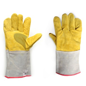 GUANTE SOLDADOR - DESCARNE AMARILLO FORRADO - T10 - SEGOD