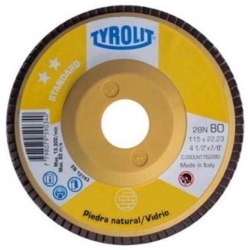 DISCO FLAP  CARBURO SILICIO - PLANO 180 X 22 X GR400 TYROLIT