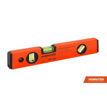 NIVEL - ALUMINIO - MAGNETICO - 300 MM - HAMILTON