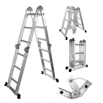 ESCALERA ALUMINIO ARTICULADA 4 TRAMOS - 7 POS. 12 ESC. FMT