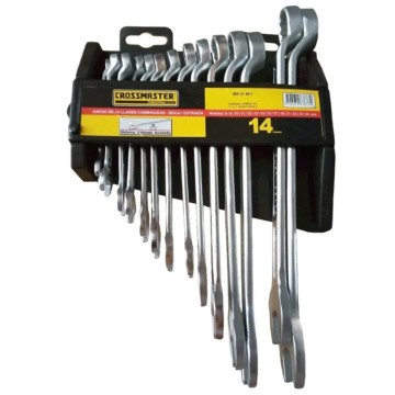 JUEGO LLAVES COMBINADAS 14 PZAS 8 A 24 MM CROSSMAN