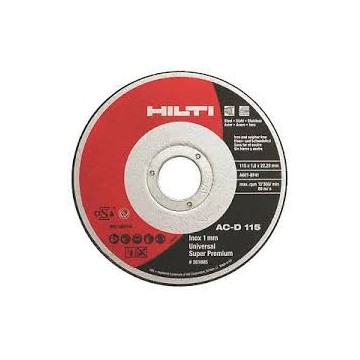 DISCO DE CORTE - AC-D 115 INOX- 115 X 1 X 22.23 - HILTI