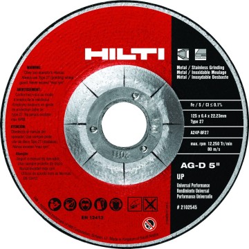 DISCO DE DESBASTE - AG-D UP - 115 X 6.4 X 22.23 - HILTI