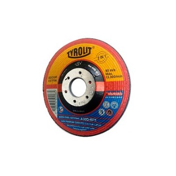 DISCO DE DESBASTE  CENTRO DEPRIMIDO - NO METALICO 114X4.8X22.2 TYROLIT