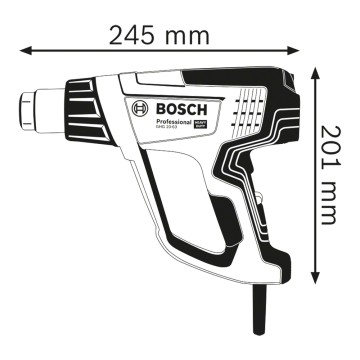 PISTOLA DE CALOR GHG 20-63 2000W - 50-630 Cª BOSCH