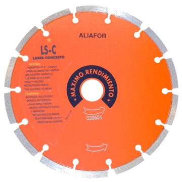 DISCO DIAMANTADO  LS C MAXIMO RENDIMIENTO 8 ALIAFOR