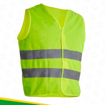 CHALECO BANDA REFLECTIVA FLUO T/ EUROPEO - AMARILLO BM