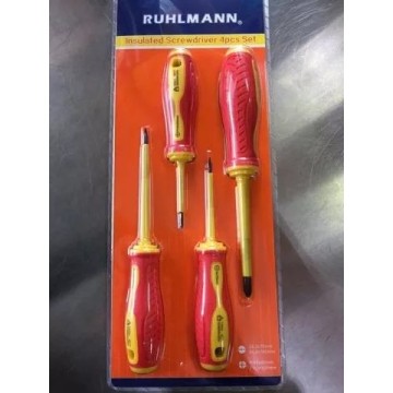 JUEGO DESTORNILLADOR - AISLADOS - 4 PIEZAS - RUHLMANN