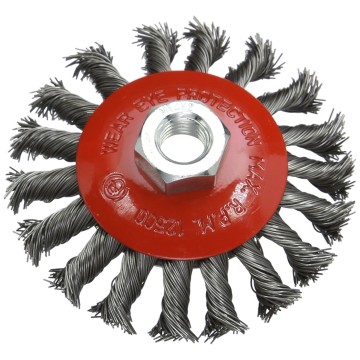 CEPILLO CIRCULAR CONICO TRENZADO - A. TEMPLADO 0.50 Ø 115 MM - M14 FMT