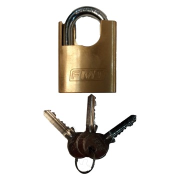 CANDADO - ARCO CORTO - 40 MM - 3 LLAVES - FMT HERRAMIENTAS