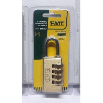 CANDADO - COMBINACIONX4 - 30 MM - FMT HERRAMIENTAS