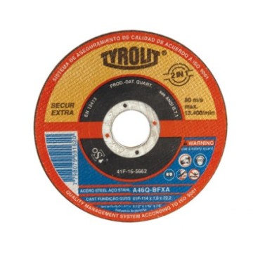 DISCO DE CORTE  PLANO - ULTRAFINO 114X1.0X22.2 TYROLIT