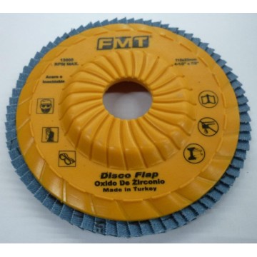 DISCO FLAP OXIDO DE ZIRCON - PLANO - STAND 115 X 22 X GR50 FMT
