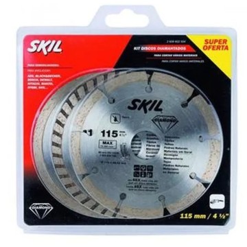 DISCO DIAMANTADO SET 3 DISCOS 115MM - SKIL