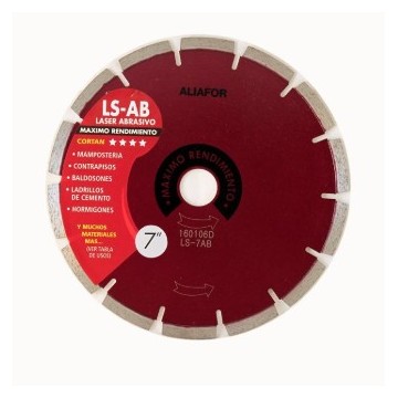 DISCO DIAMANTADO  LS AB MAXIMO RENDIMIENTO 7 ALIAFOR
