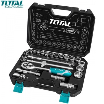 JUEGO DE BOCALLAVES + CRIQUE - 25 PIEZAS - TOTAL