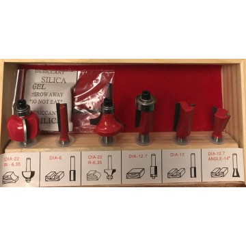 JUEGO FRESAS T/ ROUTER 6 PCS. RUHLMANN