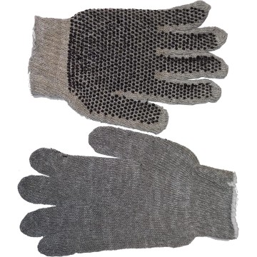 GUANTE ALGODON MOTEADO FERRETER 1 GRIS GAMISOL