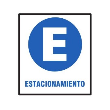 CARTEL ESTACIONAMIENTO 40 X 45 BM