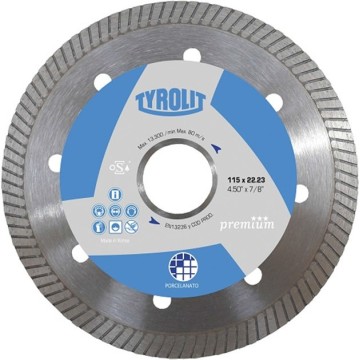 DISCO DIAMANTADO TURBO - PORCELANATO 178MM - PREMIUM TYROLIT