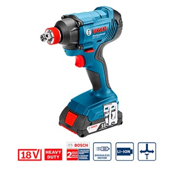 LLAVE DE IMPACTO - GDX 180-LI - 2 BAT - CARG 18V - BOSCH