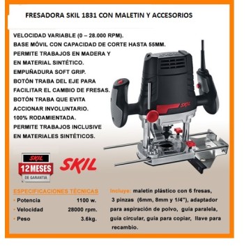 REBAJADORA 1831 1100 W SKIL