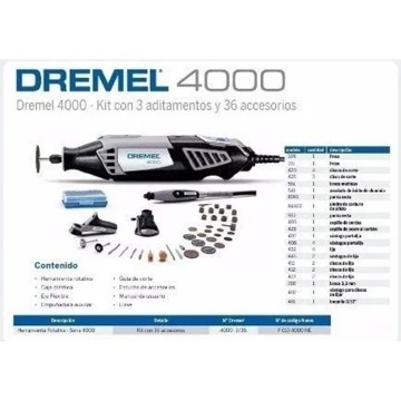 TORNO MULTIPRO M-4000 36 ACCESORIOS DREMEL