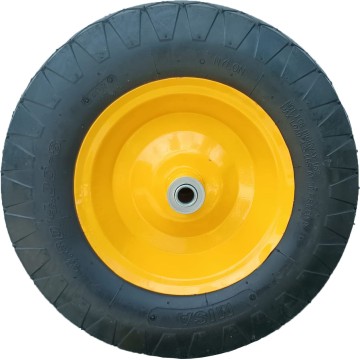 RUEDA NEUMATICA LLANTA CHAPA  BUJE BOLILLA 400X95X16 4T FMT