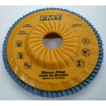 DISCO FLAP OXIDO DE ZIRCON - PLANO - STAND 115 X 22 X GR50 FMT